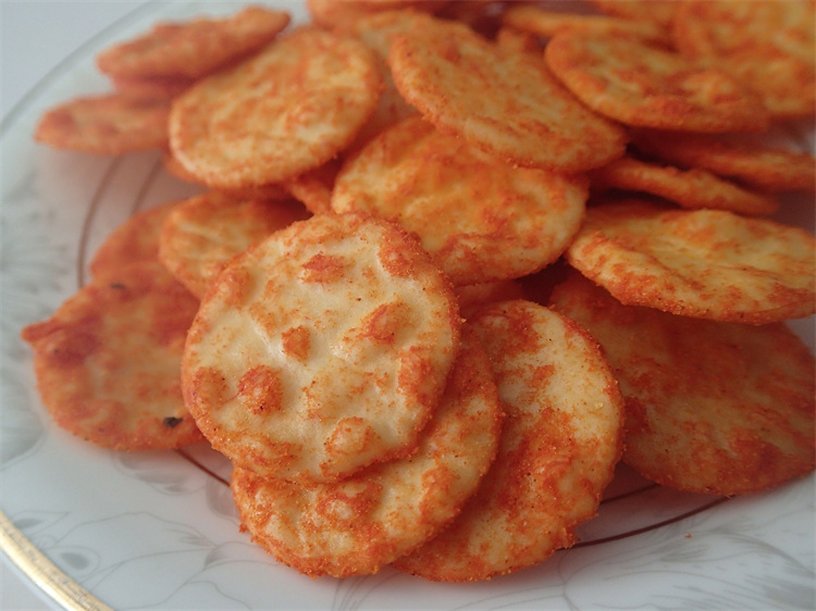 Souvenir Salty Cheese Rice Cracker Corn Flour Healthy Grain Snacks