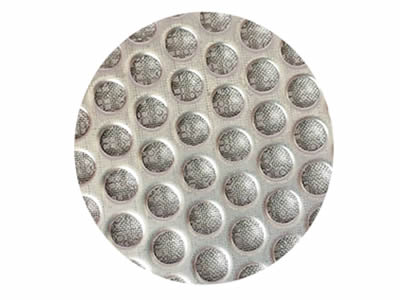 There is a sintered stainless steel wire  mesh filter disc.