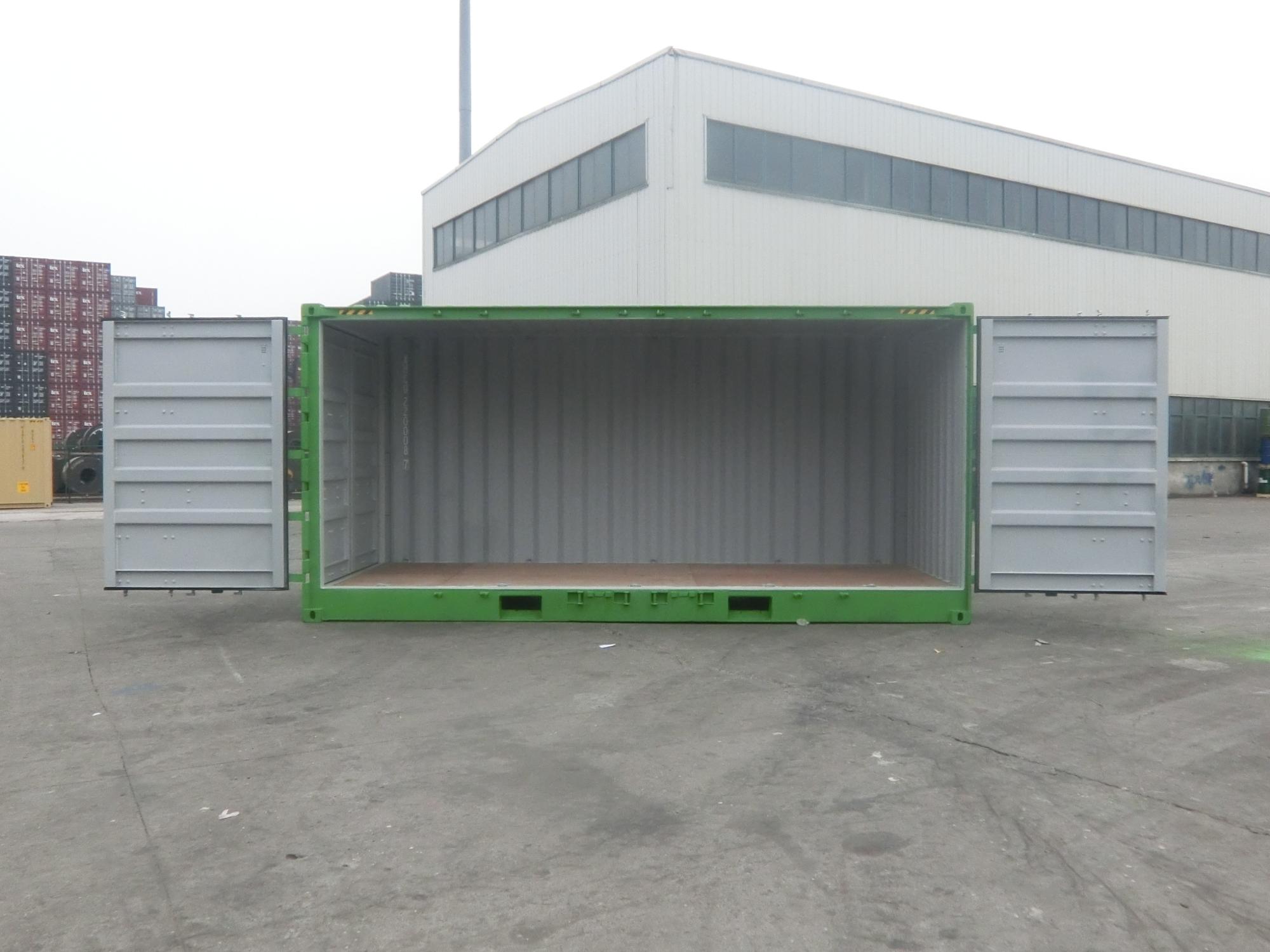 20ft High Dry Shipping Container with Cube Side Door Made from Steel Corten Steel 6058 x 2438 x 2896 mm 33.2 CBM Capacity