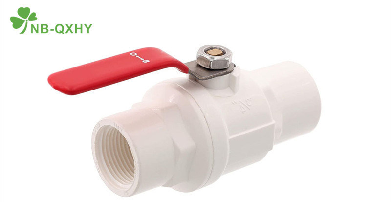 1/2&quot; to 4&quot; Socket Threaded PVC Two PCS Ball Valve with Ss Handle