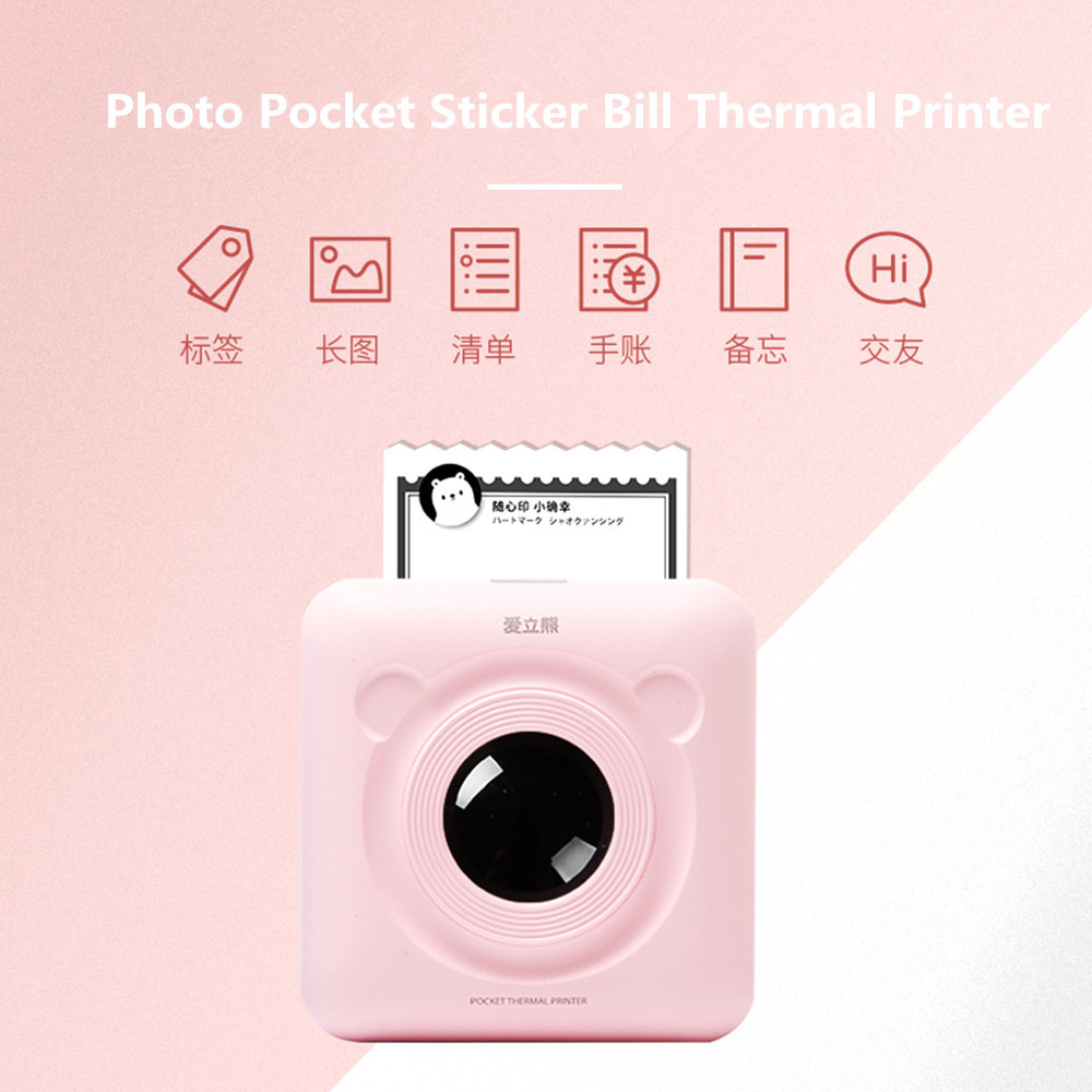 USB Ports 58mm Mini Wireless Bluetooth Thermal Receipt Printer Support ESC/P0S For IOS/Android Mobile Printer