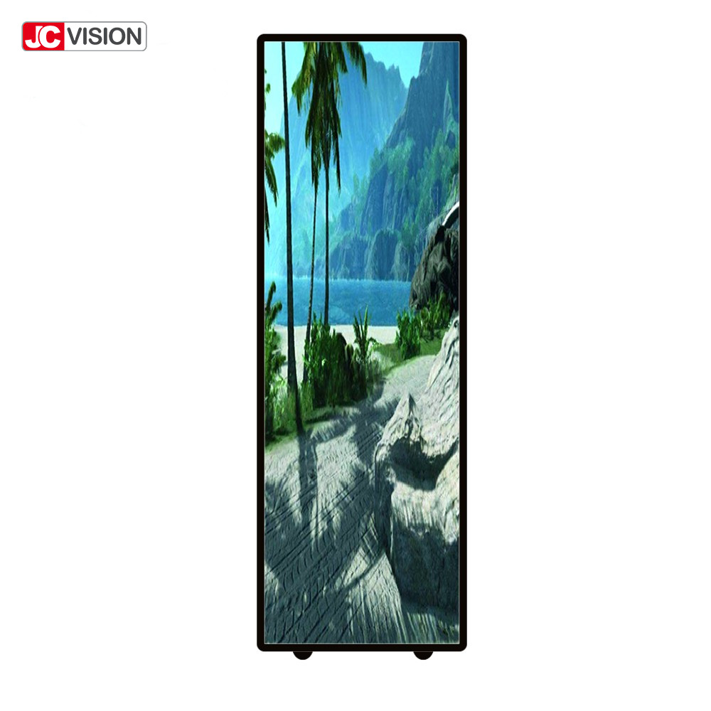 HD P6 P4 DIY Smart Mirror Billboard Movable Floor Standing Touchscreen Smart Mirror