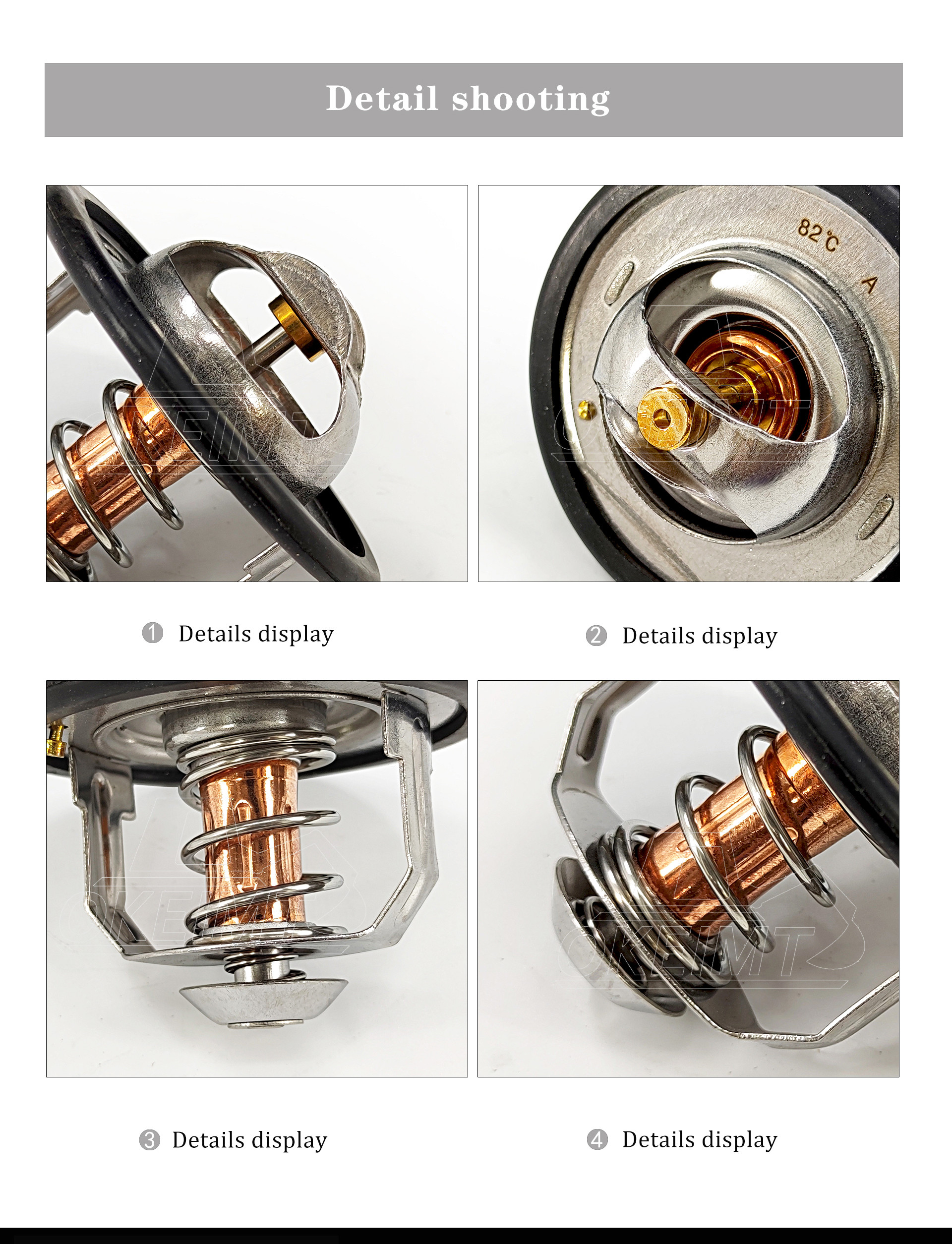 High Quality 1-1370-070-0 Engine Thermostat For Isuzu 6BD1-6BG1-82° Engine Repair Parts