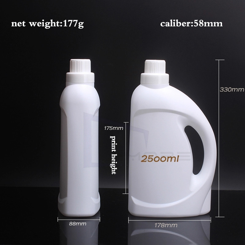 Pantone SGS 2.5 L Empty Laundry Detergent Bottles