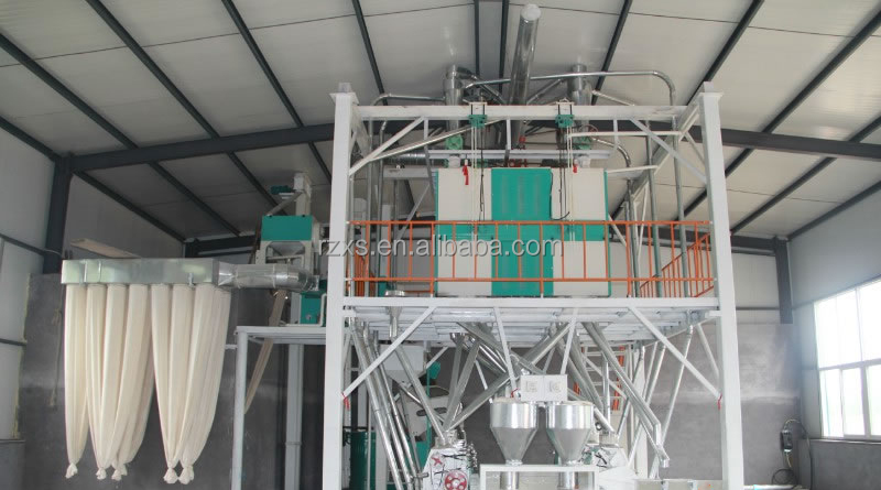 30x8x7m Combined Commercial Wheat Cleaning Milling Machine for Turkey Flour Mill in Ghana
