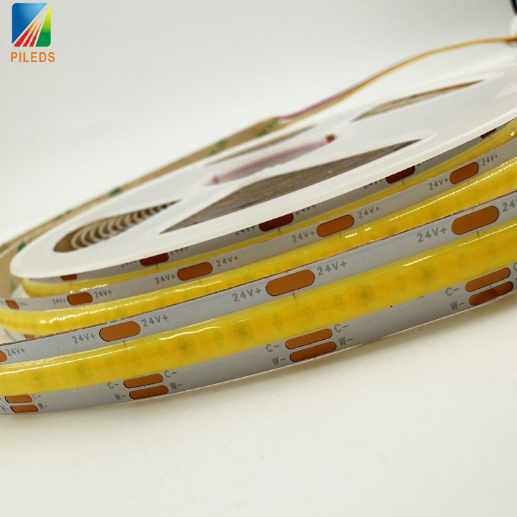 624led/m Best Seller CCT Tunable 2700K to 6500K Cri 90 Color Temperature Adjustable 24V 14W/m Dual White COB Led Strip
