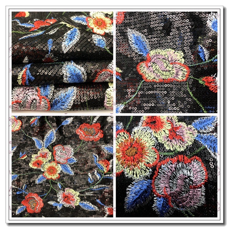 3mm Sequin Fabric in Different Color DIY Decoration Fashion Garment Fabric