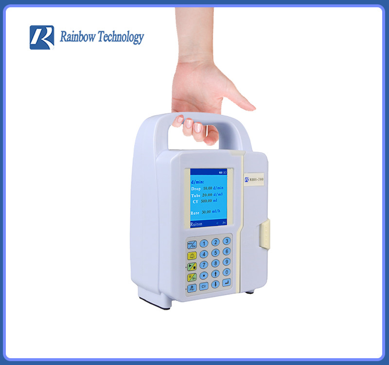 Lightweight Medical Infusion Pump bubble alarm IV Infusion Devices OEM