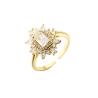 Buy cheap Plated 24K Gold Plated Rings Engagement Wedding Finger Ring from wholesalers