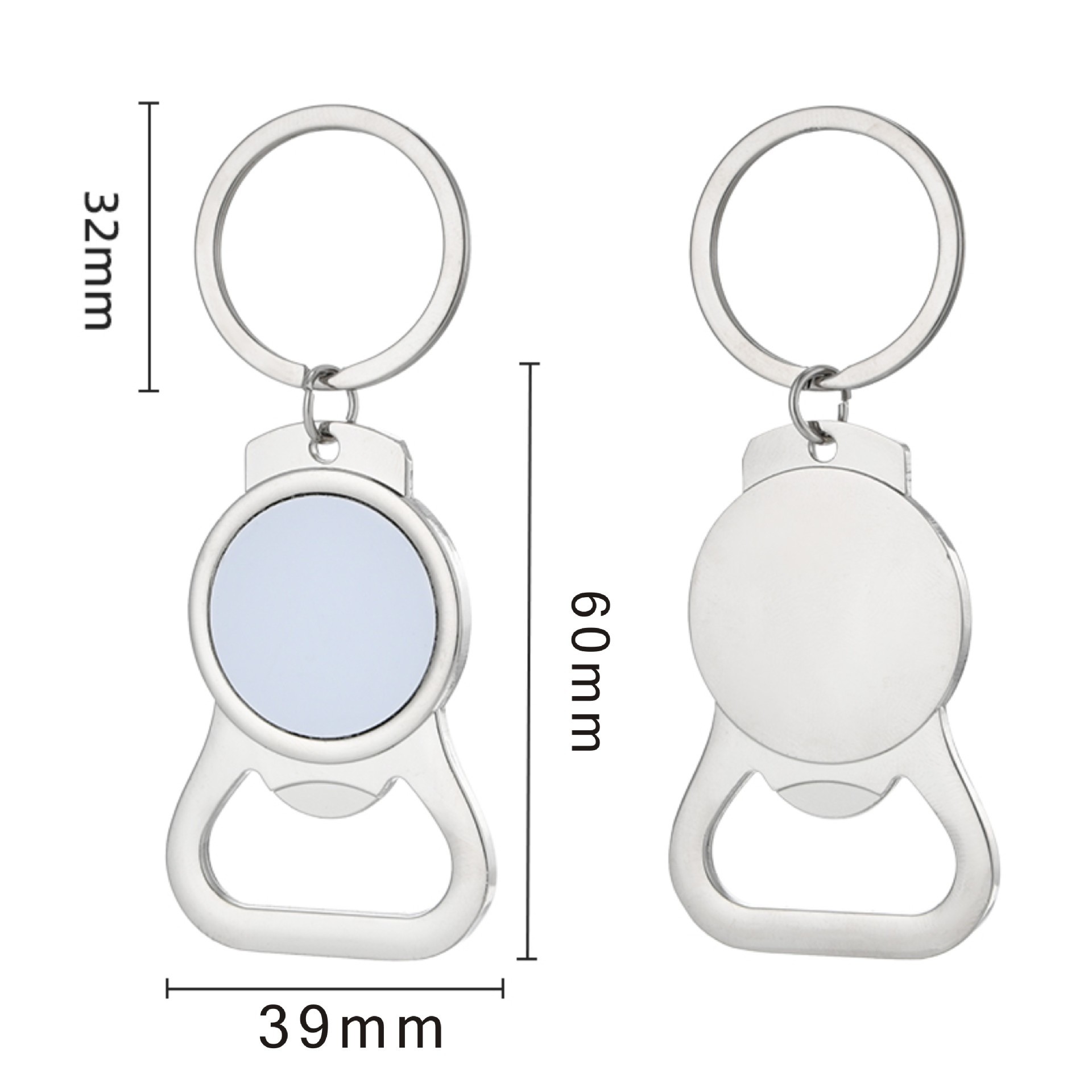 Sublimation Bottle Opener Keychain Custom Sublimation Blanks Keyring Bottle Opener