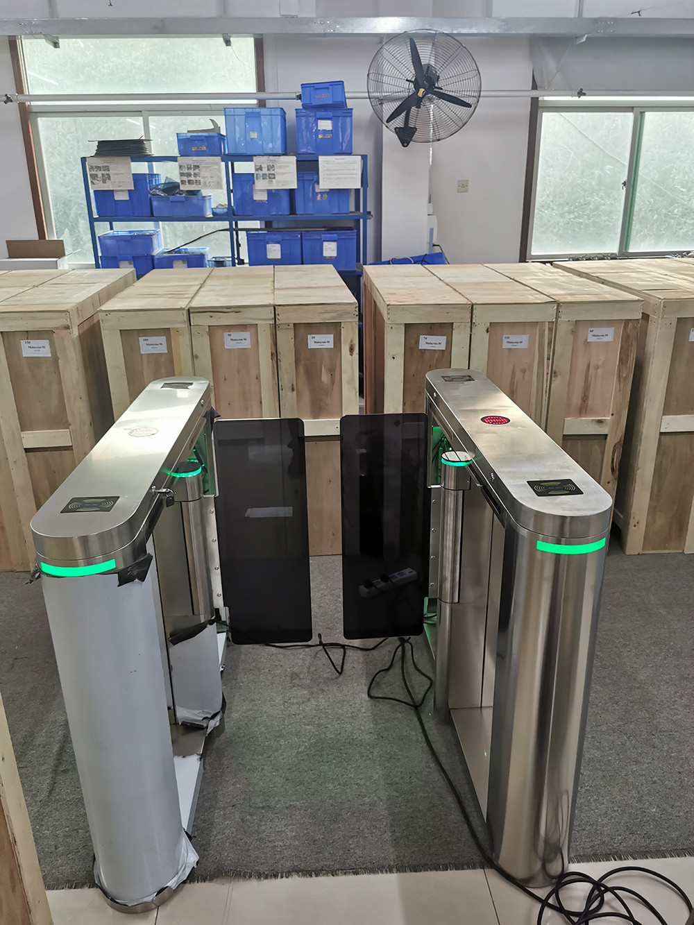 3 Million Times Swing Barrier Gate Anti Pinch Durable Access Control System