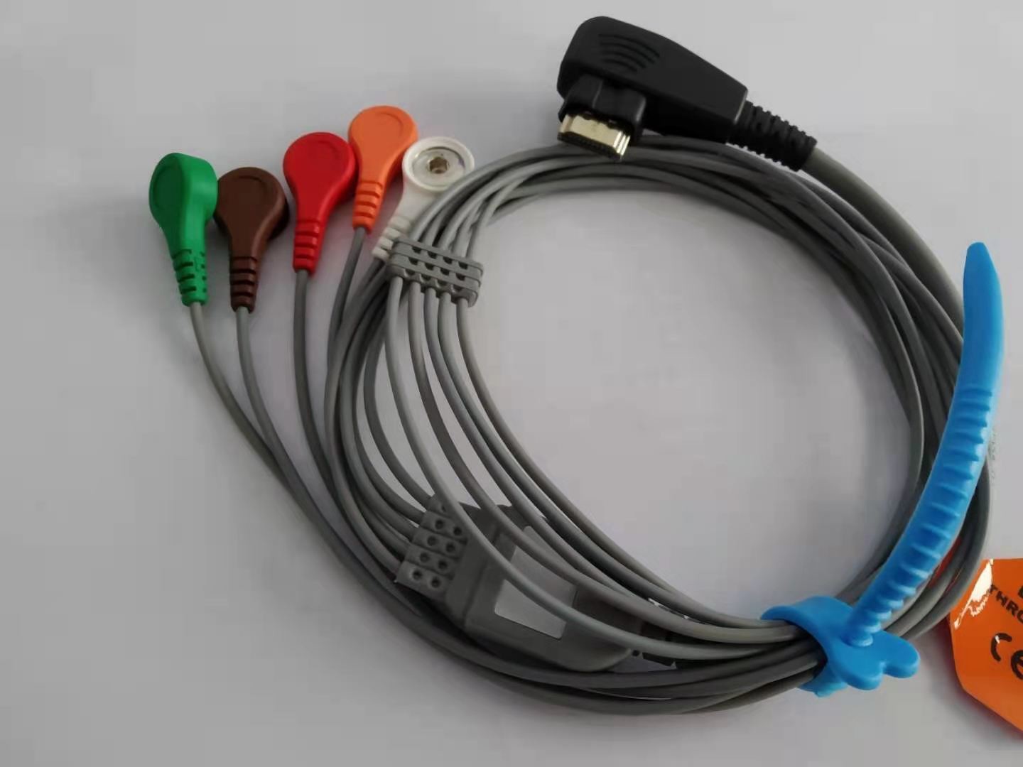 DMS300-3A IEC AHA Holter 7 Leads ECG Cable TPU 1m for Patient Moniter
