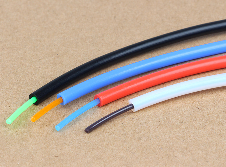 Red PTFE Corrugated Pipe for High Temperature Electric Industry -65- 260 ptfe tubing high Temperatur