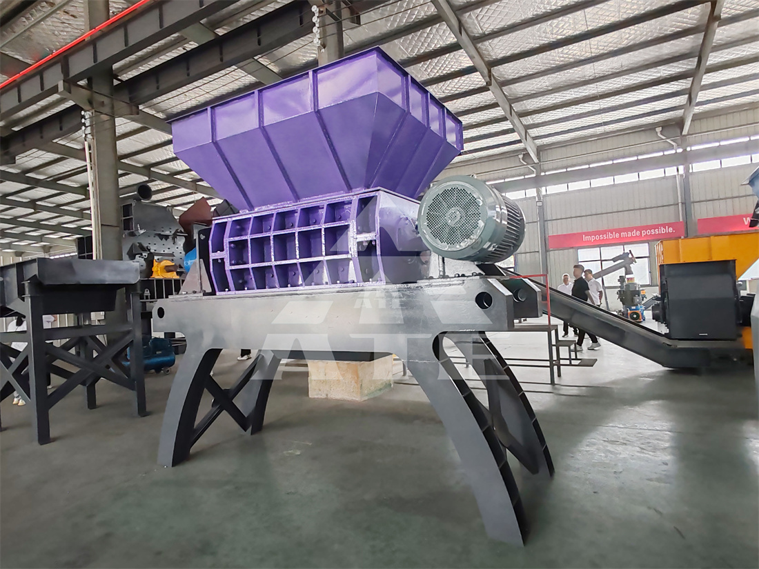 Waste Textile Shredder Machine Two Shaft Cloth Leather Fabric Shredder