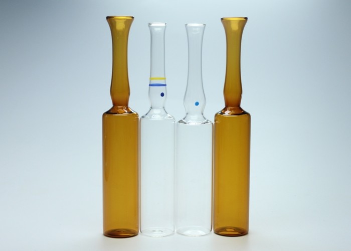 Empty Glass Injectable Ampoules Transparent / Amber Color 10ml Capacity
