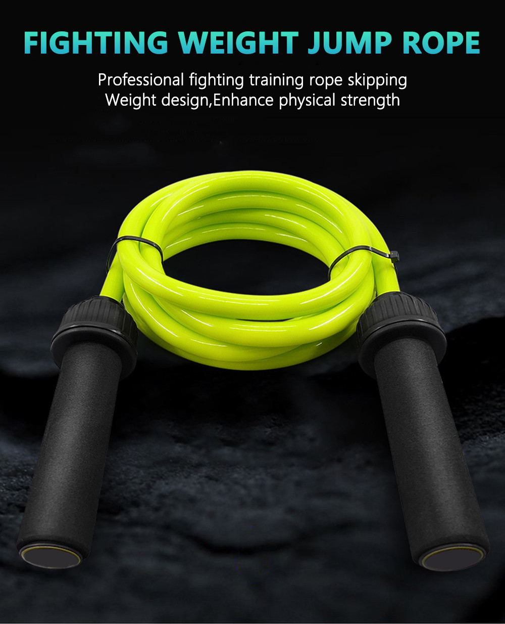 Heavy Sports Jump Rope / Exercise Skipping Rope Workout For Weight Loss