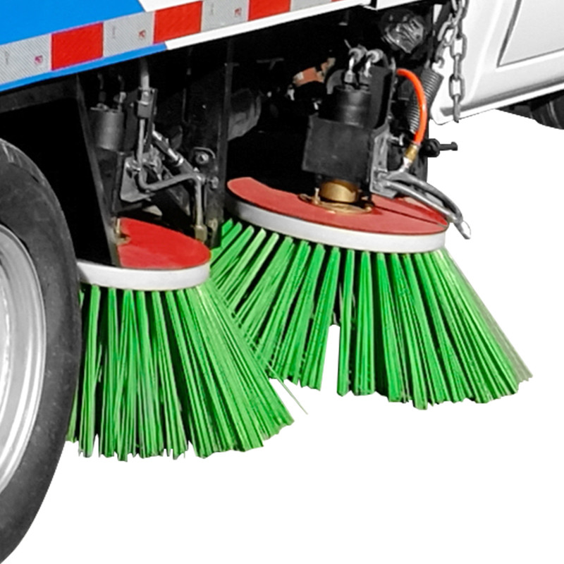 Replaceable Square Street Cleaning Brush Red Sanitation Road Sweeper Brush Safety Nylon