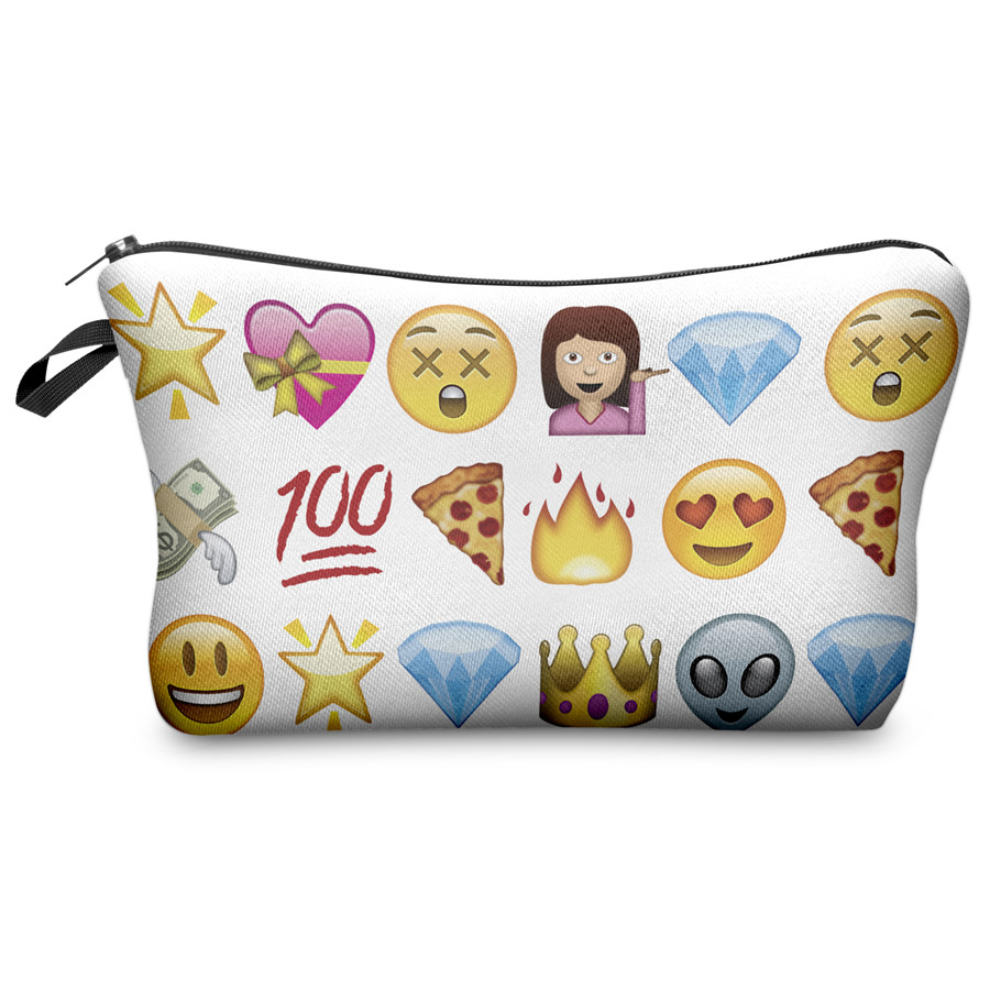 3D Large Makeup Bag Pouch Purse Handbag Organizer with Zipper