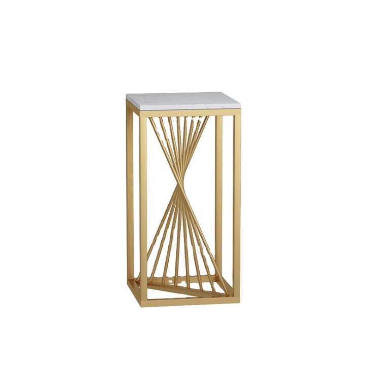 Luxury metal gold planter with stand for wedding decoration
