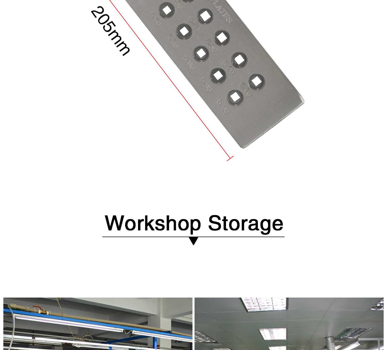 Square Shape Tungsten Carbide Wire Drawplate Steel Alloy 210*50*10mm