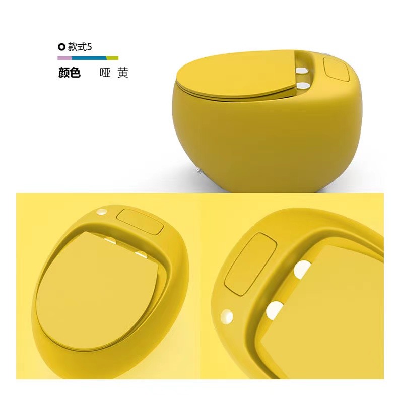 Mix Pit Spacing 305mm Single Piece Toilet Multicolor Touch Flushing