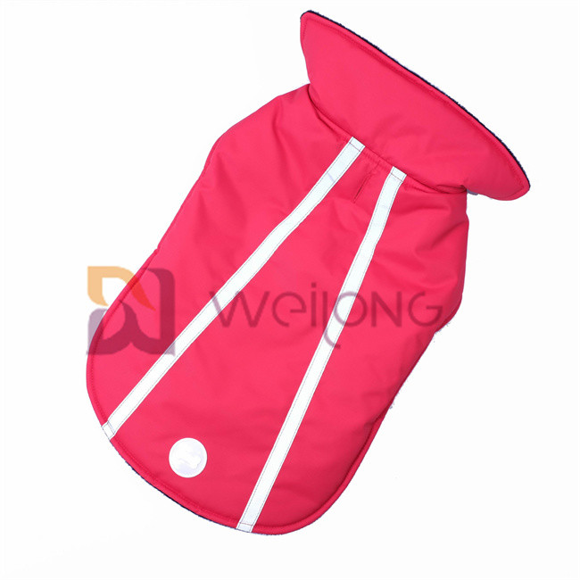 Polar Fleece Reflective Stripe Christmas Pet Jacket BSCI For Outdoor