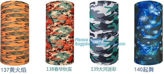 multi choice women head scarf printed colorful face mask custom logo/size bandana,Sport Strapping Seamless Custom Gaiter Whi