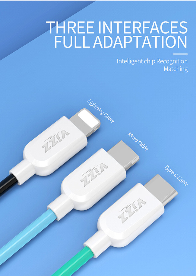 Multi Colors PVC Phone 1Meter CD10 USB Lightning Cable