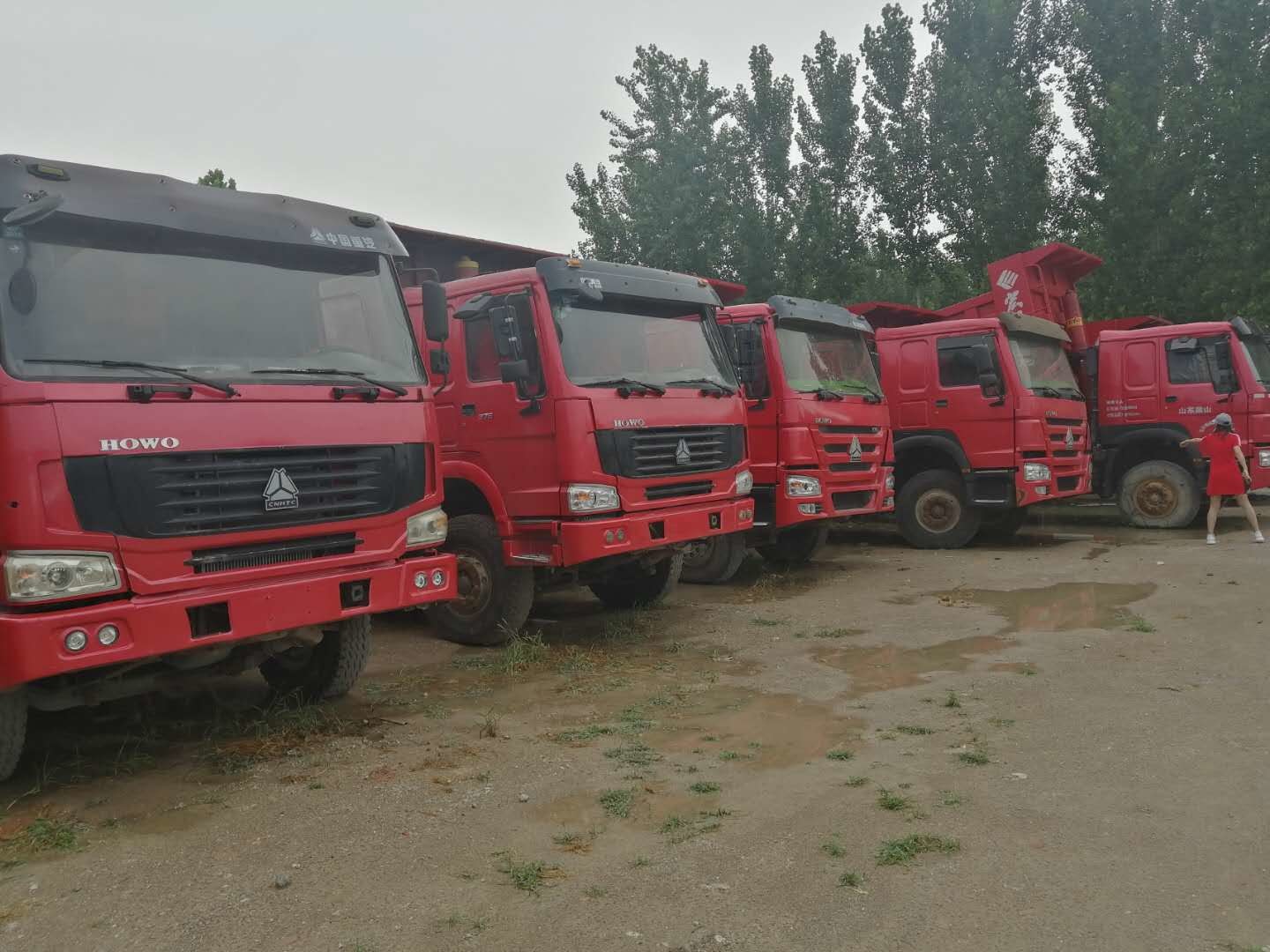 6x4 Dumper 371hp Second Hand Tipper Trucks With 20t - 30t Load Capacity