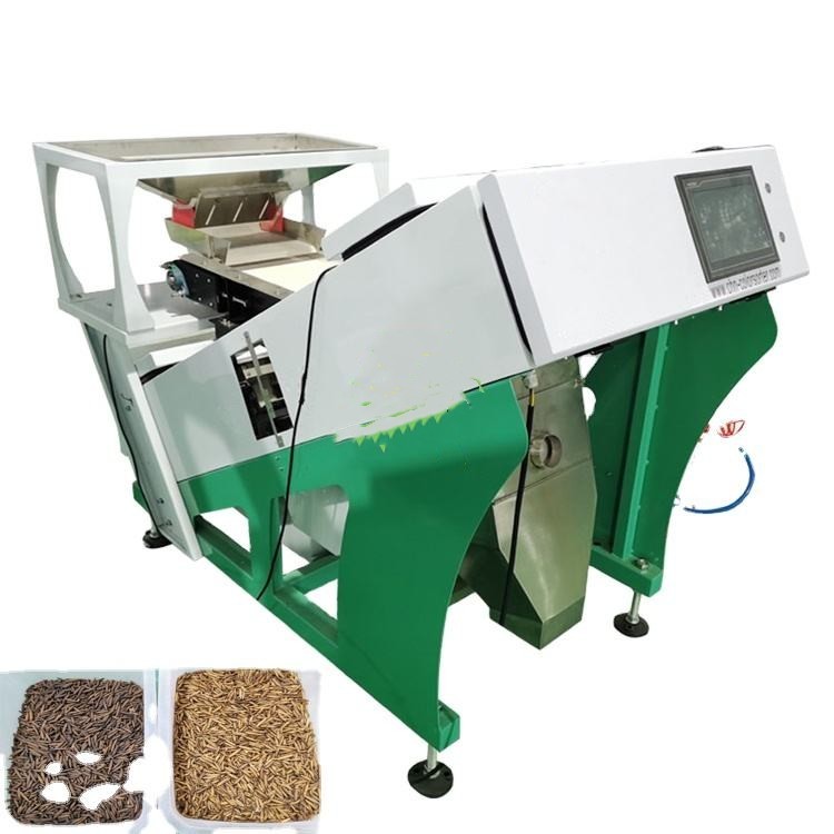 Mealworms Optical Sorting Machine Osmanthus Fragrans CCD Color Sorter