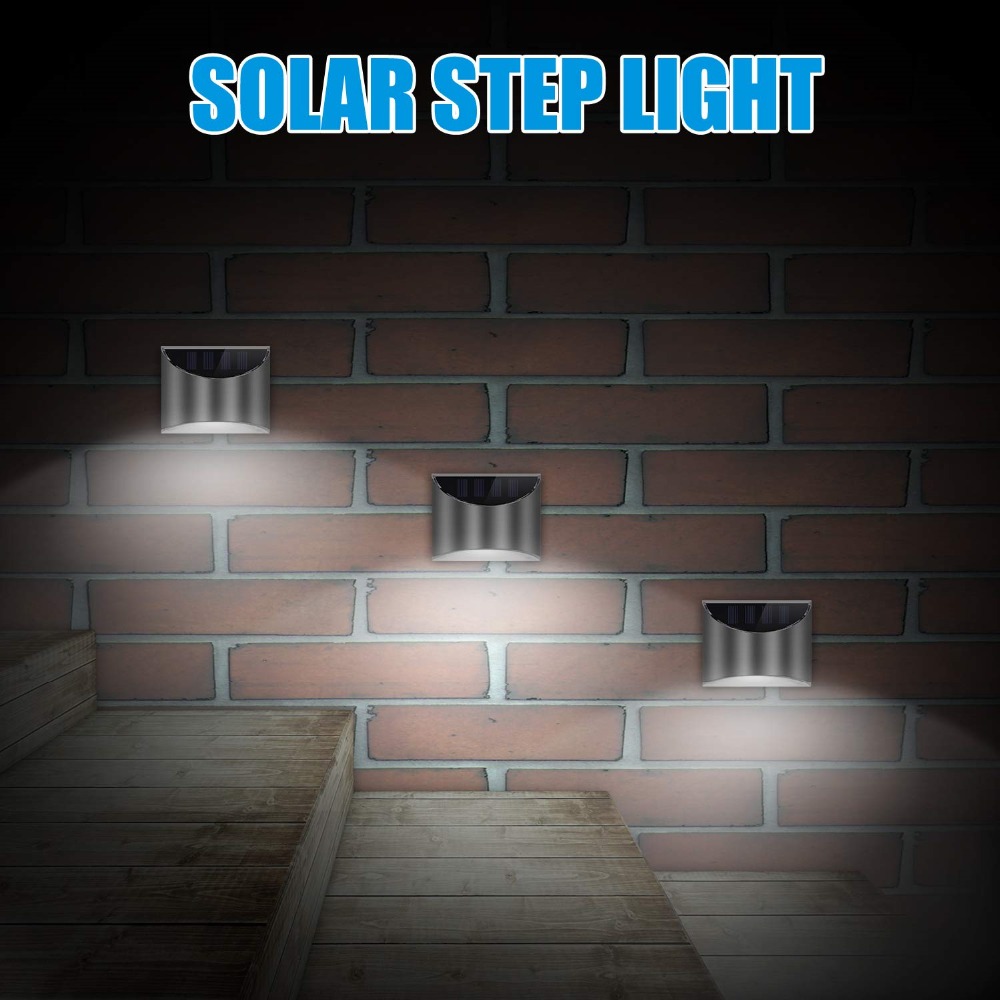 Fence Solar Powered PIR Motion Sensor Light Stainless Steel LED Lighting and Circuitry Design Residential ROHS Ce 1-year 10000