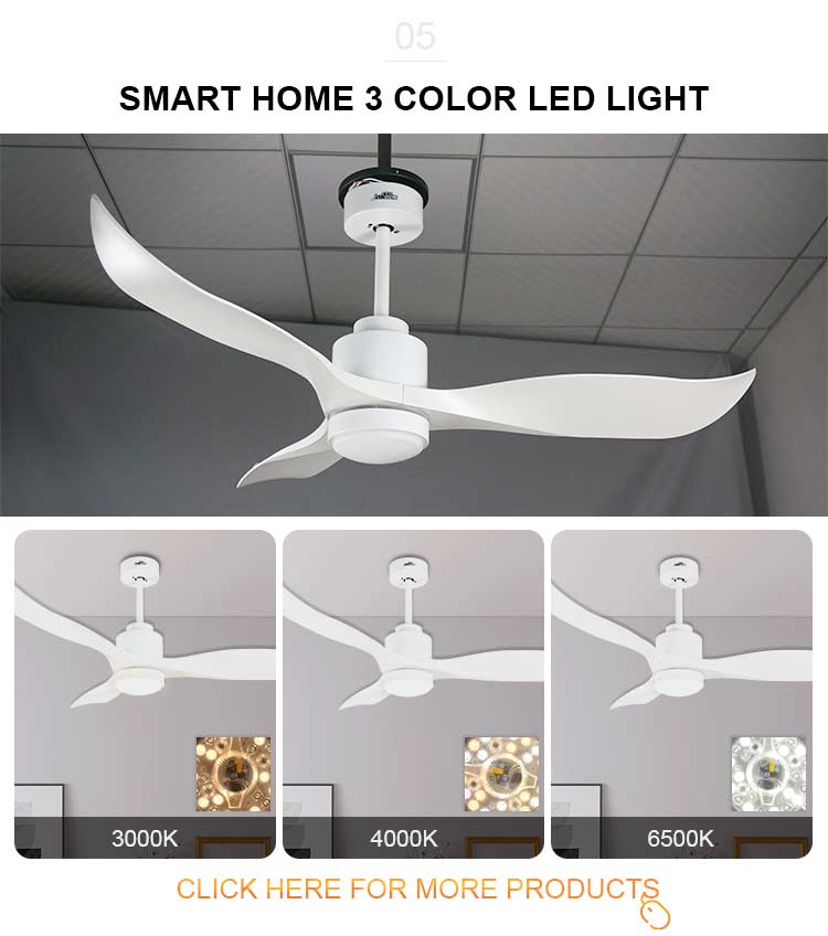 Home Hotel and Office 52" High Speed Decorative Ceiling Fan with Modern European Style