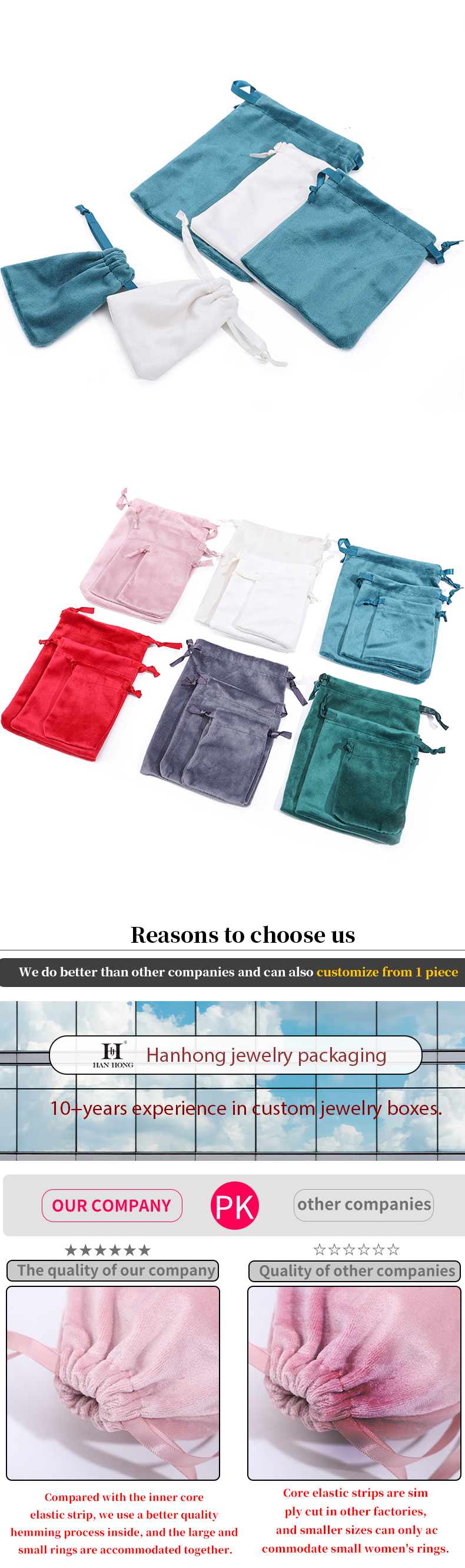Soft Touch Adaptable Storage Velvet Drawstring Bag for Treasure Jewelry Packaging