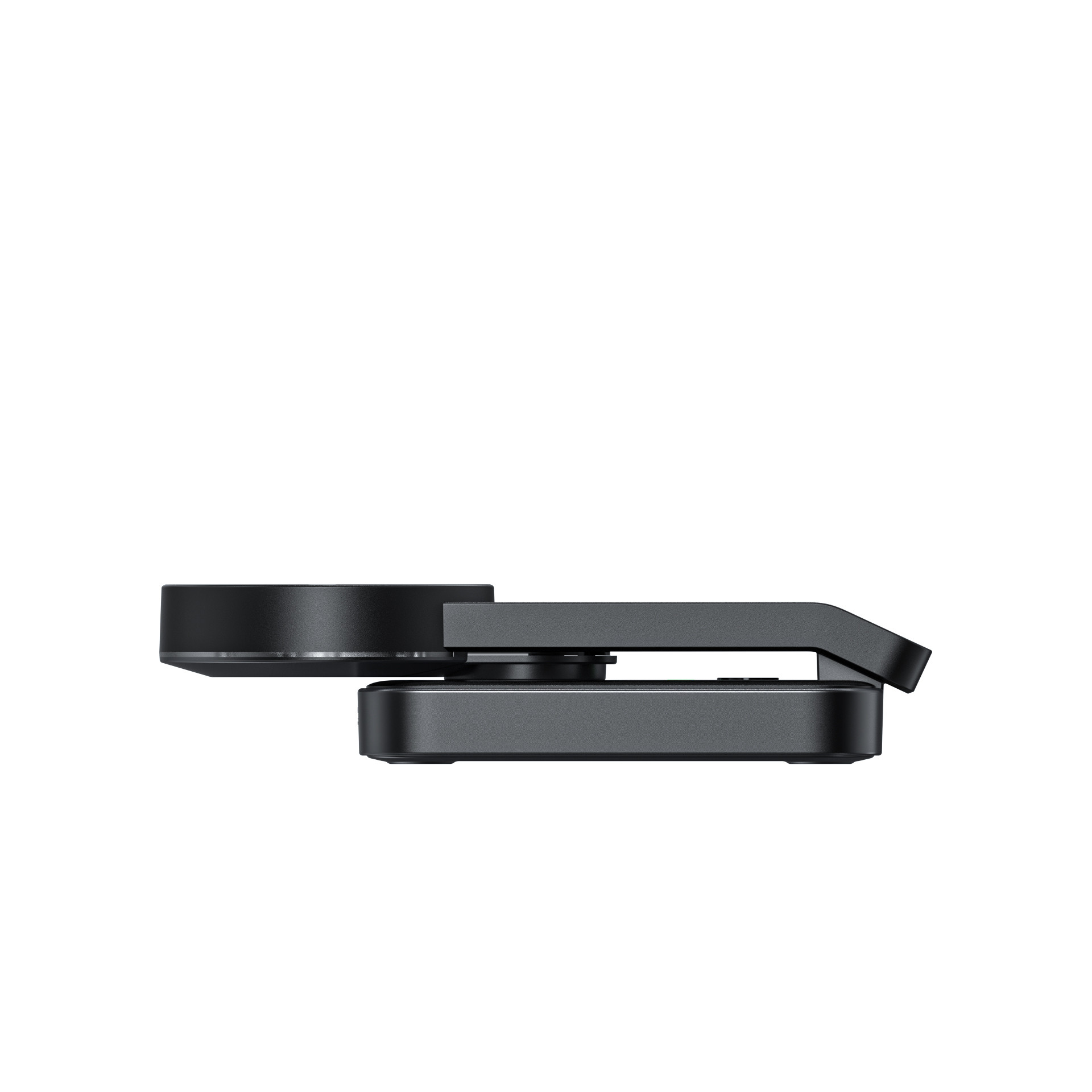 Collapsible Wireless Charging 3 In One Fast Charger 15W Black And White