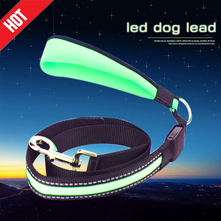 Pet Accessories LED Dog Collar , Night Safety Light Up Flashing LED Pet Dog Leash