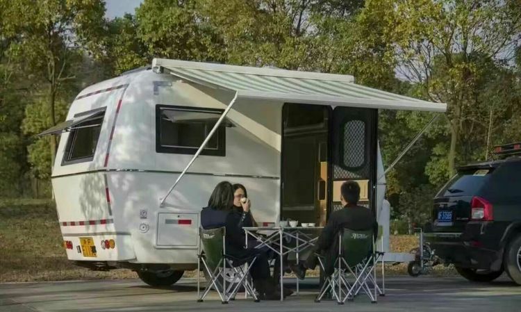 America Standard Camper Caravan Trailer Caravan With Alko Transaxle Big Awning