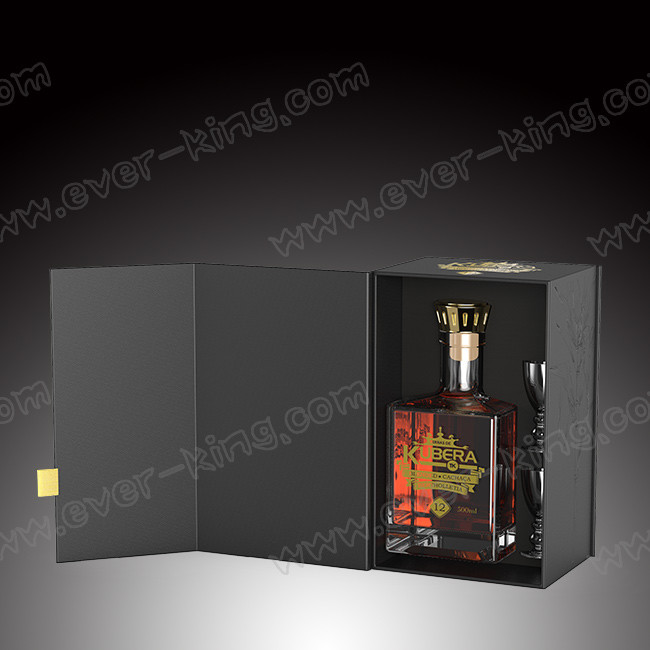 Luxury Brandy Printing Wine Packaging Drawer Box Customized Exclusive