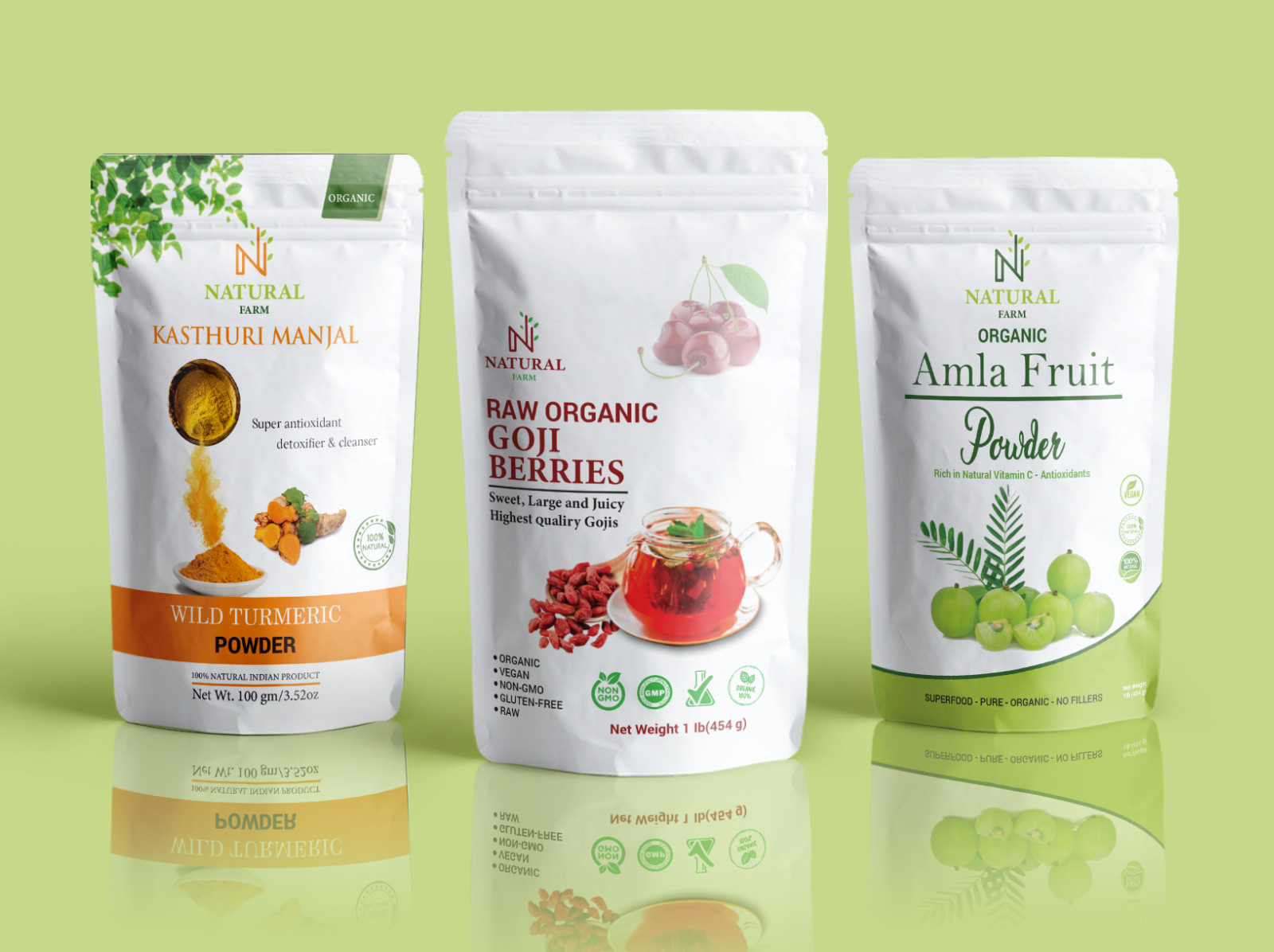 130 Microns Stand Up Pouch For Nuts / Dried Food / Powder
