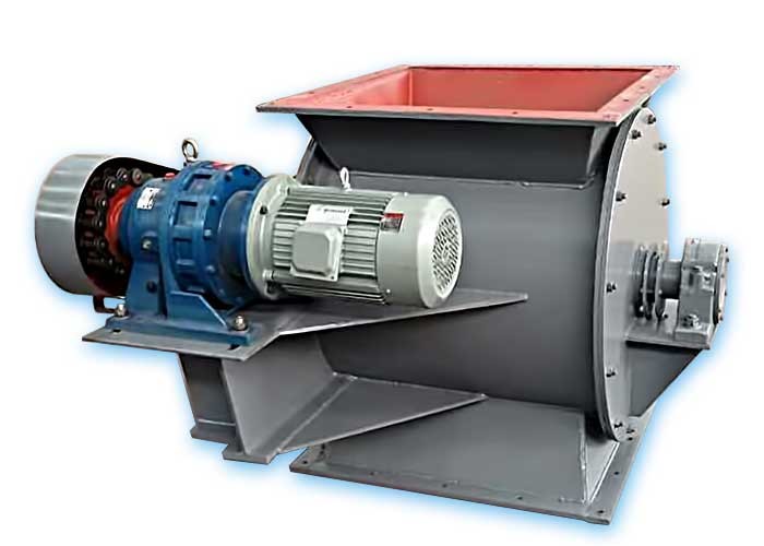 Square Inlet Coal Ash Impeller Feeder 400mm Diameter
