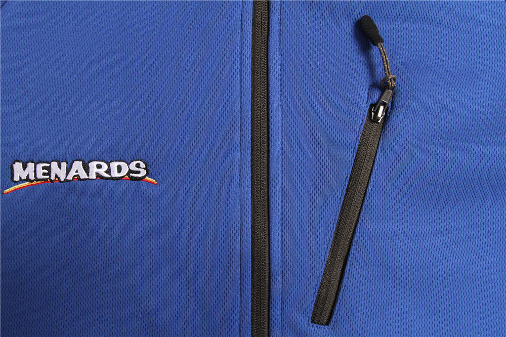 Navy Color Mens Womens 100% Polyester Hooded Softshell Jacket