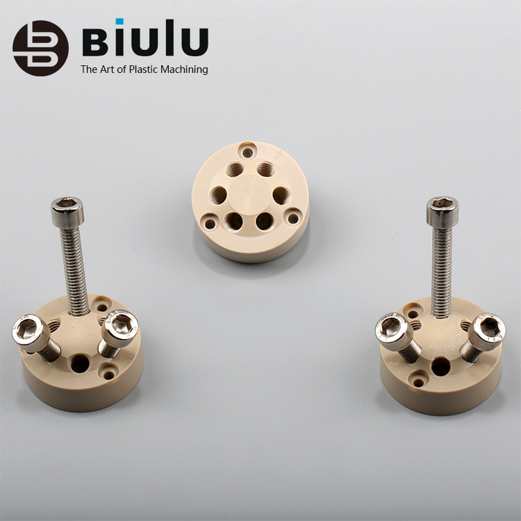 Custom High Pricesion Ceramic Peek Machining 0.01mm Tolerance OEM / ODM