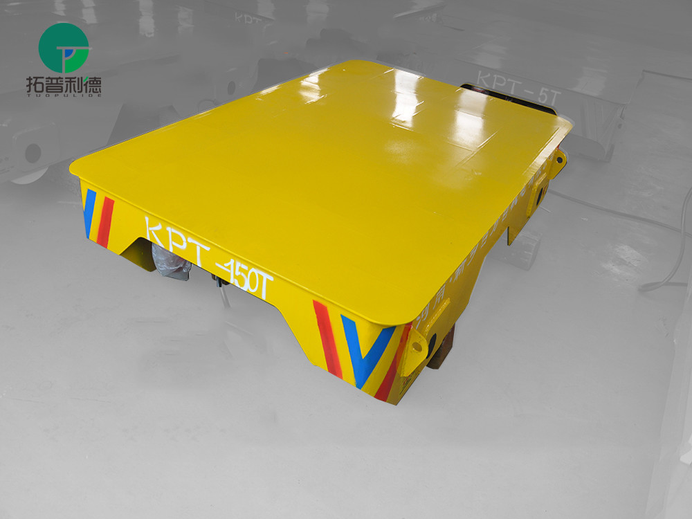 5t manpower rail transport platform cart for warehouse cargo material handling