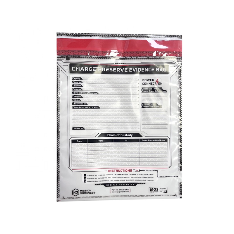 Evidence Cash Bag Customized Color for Secure Tamper Evident Bank Pouch and Collectio