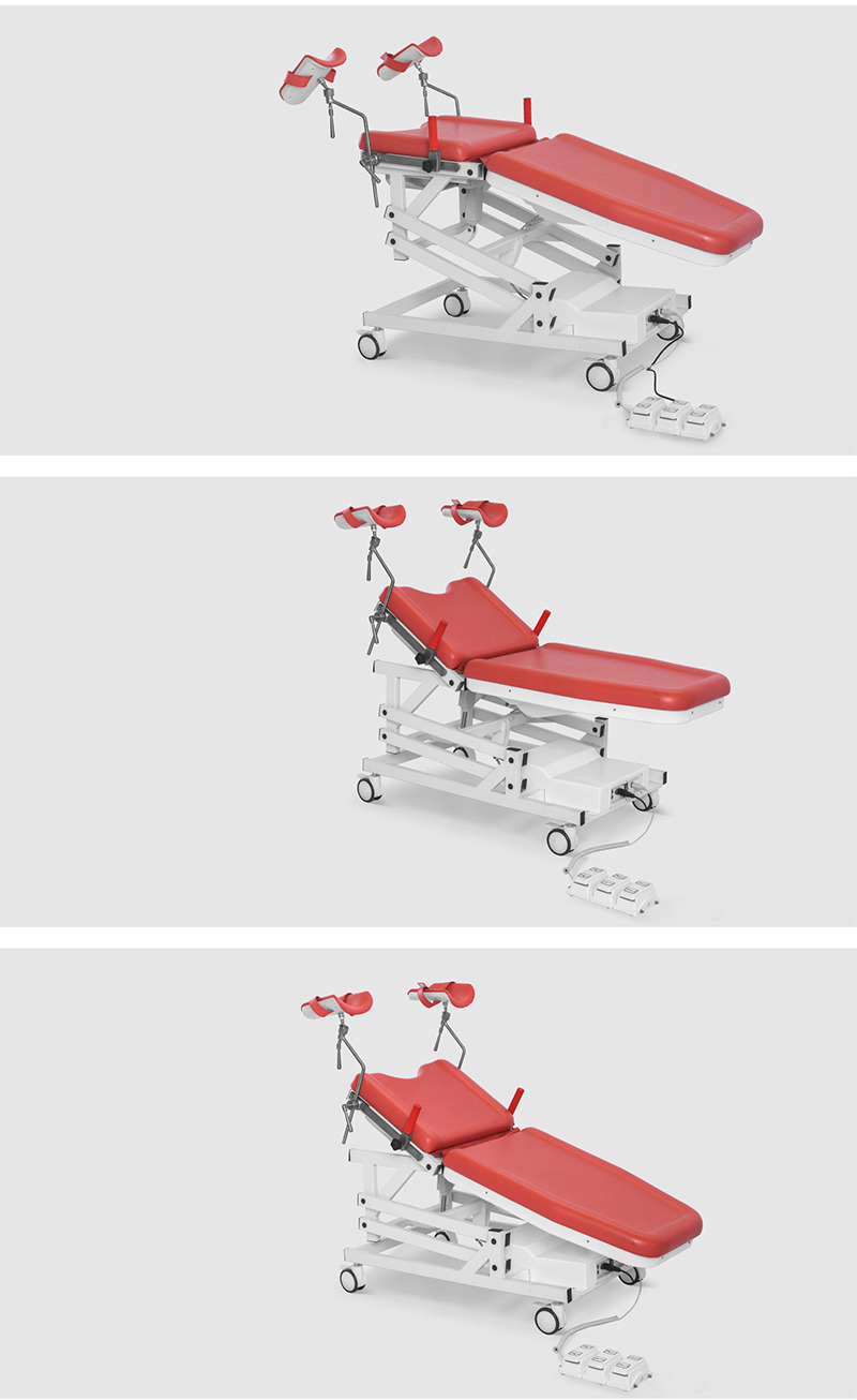 2 Function Medical Obstetric Exam Couch Manual Hospital Delivery Operation Gynaecological Table With Cabinet