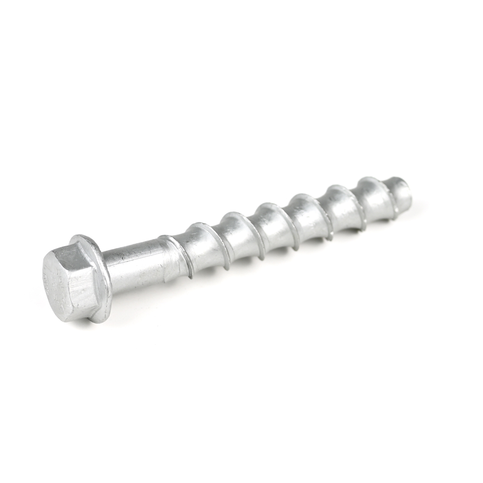 ZINC Large Diameter Flange Hex Head Stainless Steel Concrete Screw Bolt Anchor For Tunnel Decorative Plate