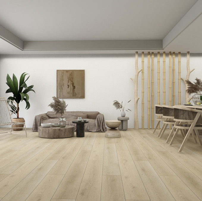 Luxury Waterproof Click SPC Vinyl Flooring Anti Scratch Embossed Surface