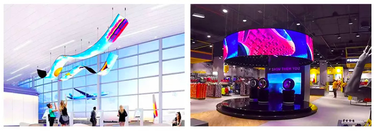 Longvision Commercial Flexible Curved Led Screen Display Panels Soft Module