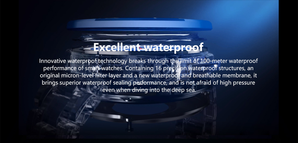 HUA-WEI WATCH Ultimate Sports Diving 100 Meter Deep Diving Outdoor Exploration Support Two-Way Beidou Satellite