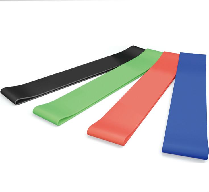 Mini Yoga Exercise Bands 12in Fitness Resistance Loop Band Black Eco Friendly