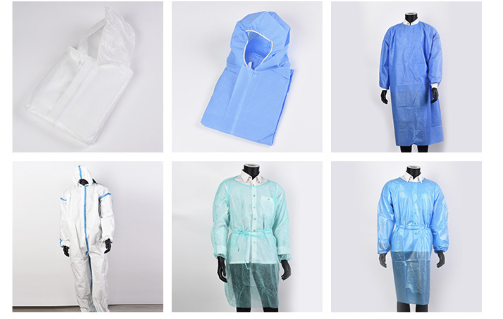 Non-woven Coveralls: SMS, PP+PE, 20-100gsm, Breathable & Soft